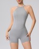 New tight sports quick dry jumpsuit peach butt outdoor running fitness jumpsuit backless one-piece yoga clothing