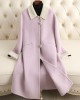 Fall and winter new double-sided tweed cashmere coat women in long fashion loose wool tweed jacket