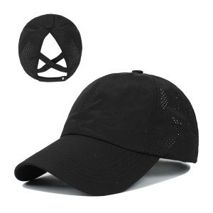 Baseball cap women new outdoor sports ponytail baseball cap breathable mesh