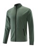 Leisure sports jacket, outdoor mountain climbing stand up collar cardigan, zippered solid color running and fitness suit, quick drying long sleeved top