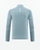 Men's long sleeved quick drying clothes, outdoor fitness training clothes, high elasticity semi open zipper sports T-shirt, running shirt