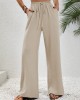 2024 Women's Autumn New Loose Versatile Solid Color Drag Floor Wide Leg Pants Casual Pants