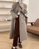 Feeling loose and elegant, shoulder length suit, retro wool coat, niche French medium length women's coat