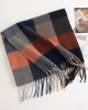 Women's imitation cashmere scarf fashion commute simple checkerboard cold warm scarf